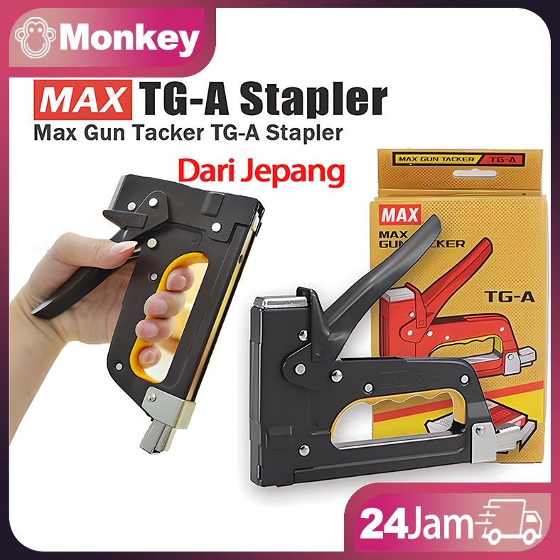

Max Gun Tacker Tg-A Stapler /Isi Stapler Tembak/Diimpor Dari Jepang Stapler Manual/ Staples Tembak T3-10Mb