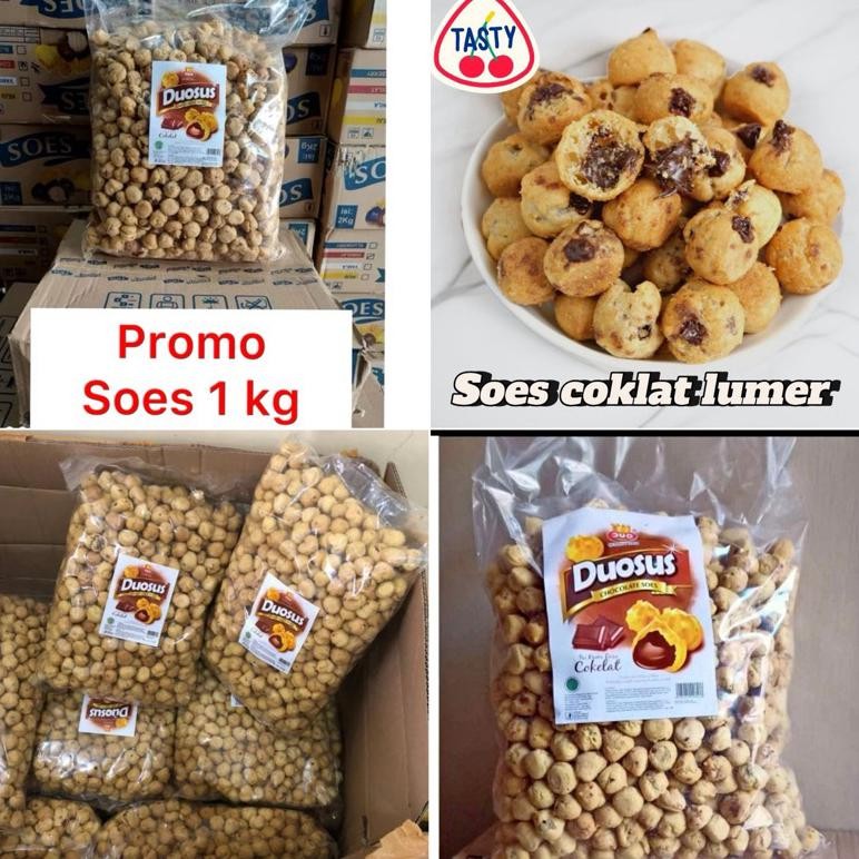 

TERMURAH DUO SOES COKLAT MEREK DUOSOS 1 kg/ KUE SOES COKLAT KERING Siap kirim