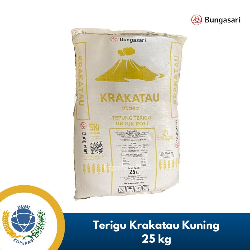 

READY STOCK Tepung Terigu Bungasari Krakatau Kuning 25 Kg