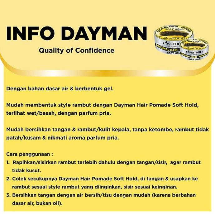 Sale Dayman Hair Pomade-Soft Hold 80 Gr