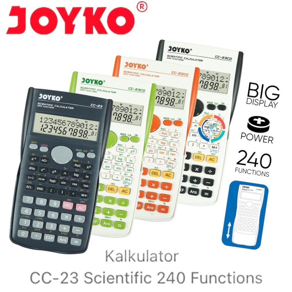 

Joyko Scientific Calculator Cc-23Co | Kalkulator 240 Function