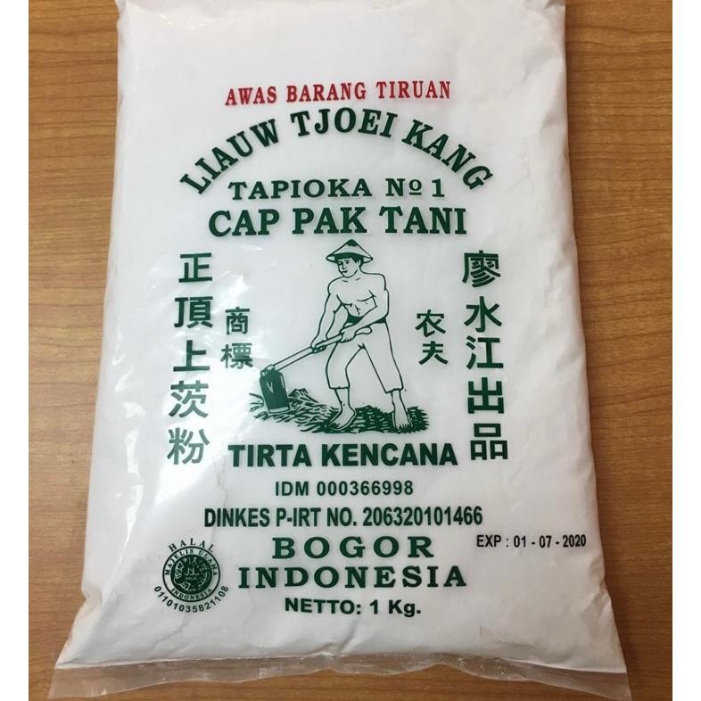 

READY STOCK tepung sagu tani liauw tjoei kang 1 kg / tepung tapioca liauw tjoei kang