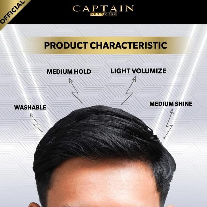 Sale Pomade Waterbased Captain Black Pomade - Penghitam Rambut Uban