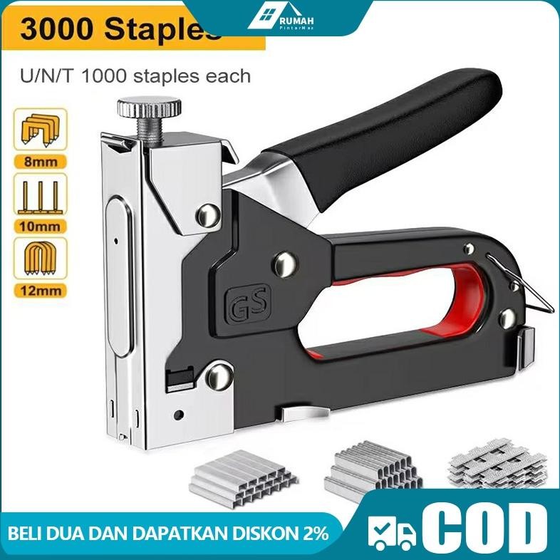 

Gratis 600 paku 4 In 1 Pistol Kuku Pistol Stapler Konstruksi Konstruksi Furnitur DIY Pelapis Pelapis Pistol Stapler Multifungsi Pistol Stapler Dekorasi Rumah Alat Pertukangan