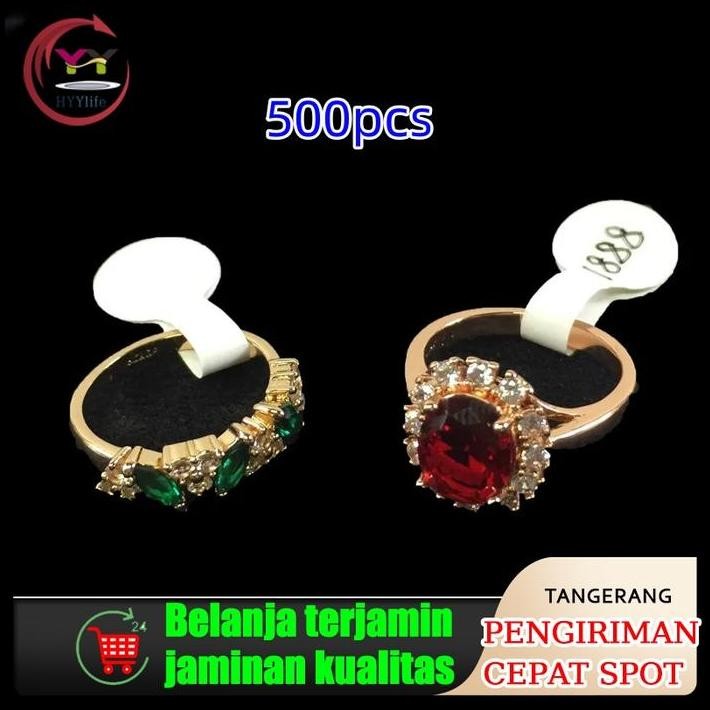 

500Pcs Label Stiker Gantung Label Anting Label Aksesoris Label Gelang