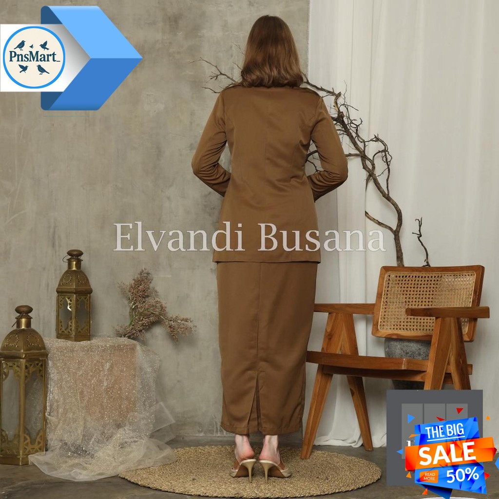 BLAZER WANITA BAJU KERJA SERAGAM PDH PNS PEMDA GURU ASN ATASAN KANTONG DUA DADA KODE 7005 PEMDA ACEH