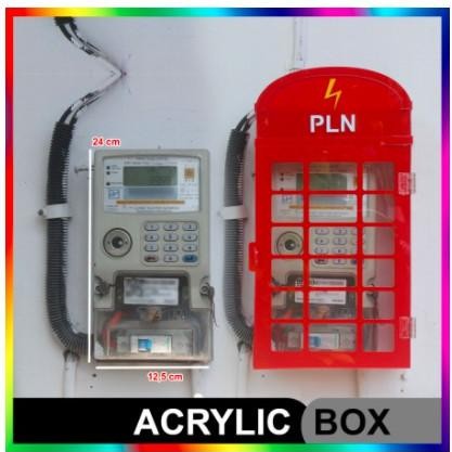 NEW Box Meteran Listrik PLN Token Prabayar Besar Bahan Acrylic