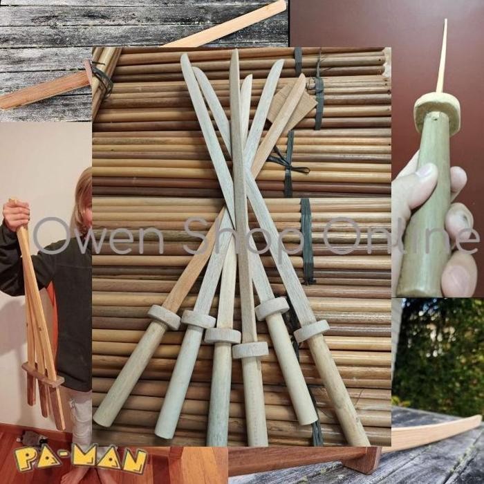 Promo Mainan Pedang Kayu Kodachi Wooden Sword Toys Katana Toy Tsuba Wood Samurai