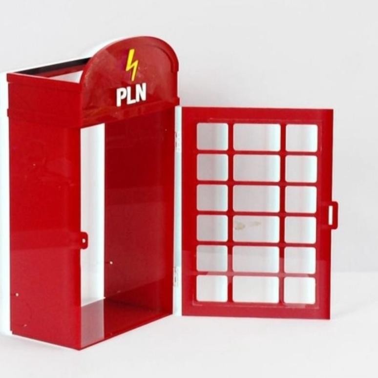 NEW Box Meteran Token Besar/ Model British Thelephone booth/ Box Meteran Listrik PLN