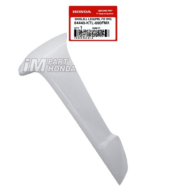 64440-KTL-690FMX Cover Sayap Luar Kiri Supra Fit New Putih JKT