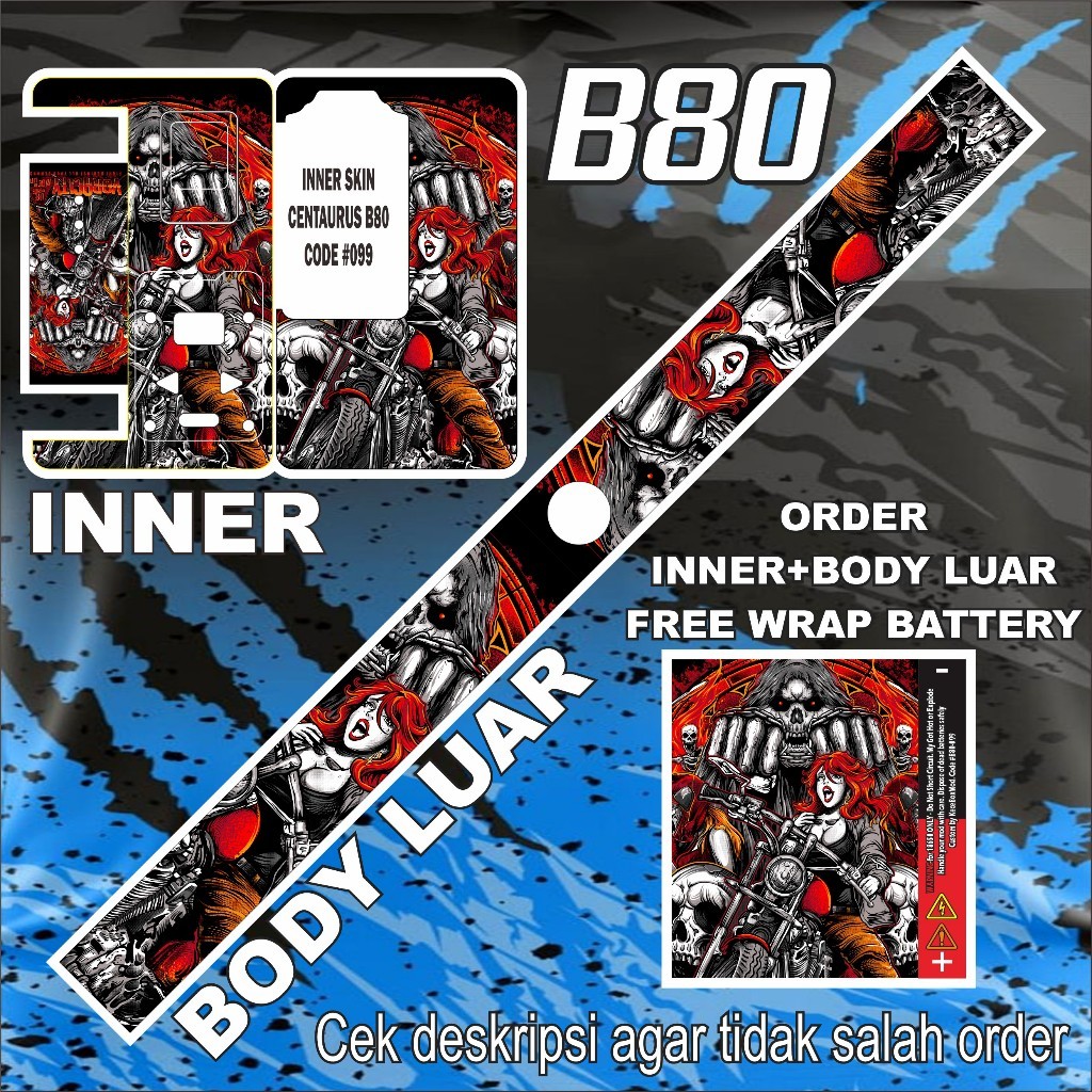 

Terlaris Stiker B80 99 Stiker Garskin Premium Not Casing Bisa Custom *Promo*