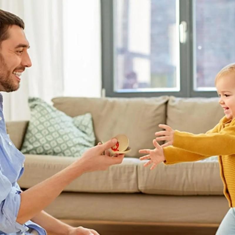 1 Pair Alat Musik Castanet Clap Mainan Kastanyet Kayu Musik Alat Bantu Kastanyet Perkusi Mainan Musi