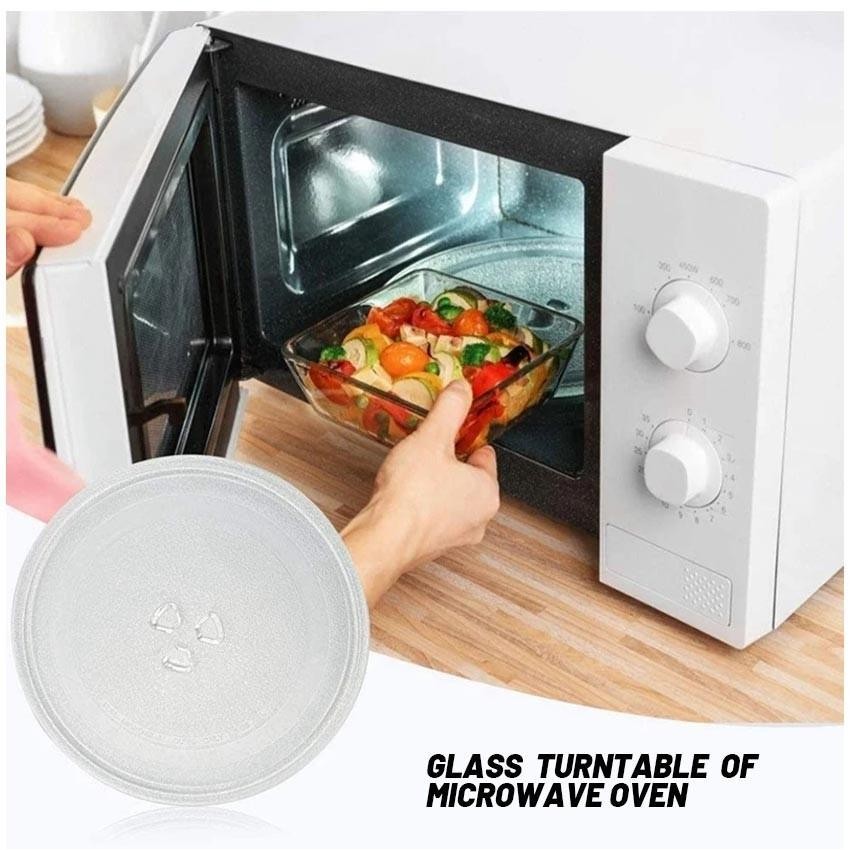 24.5Cm Tatakan Microwave Piring Microwave Piringan Tatakan Oven Universal Tebal Import Microwave Pla