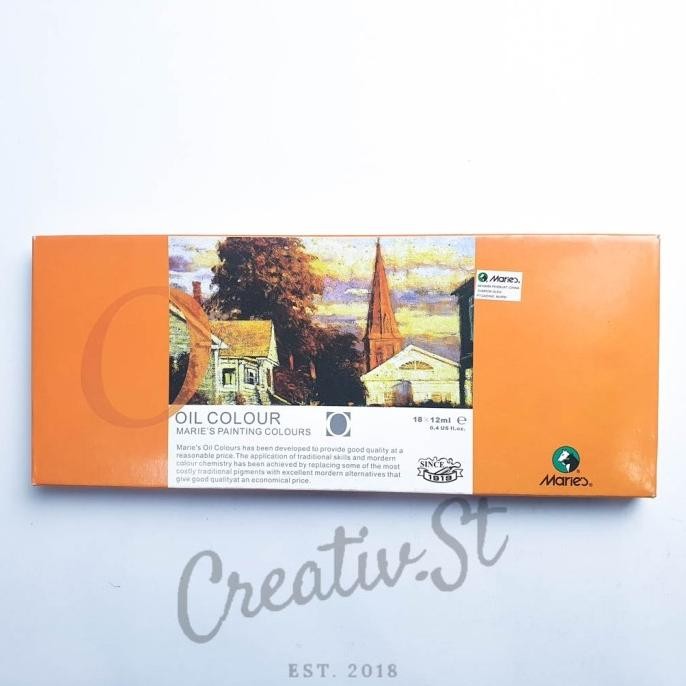 

Spot Barang !!! Maries Cat Minyak 12 Warna 1388B Oil Paint