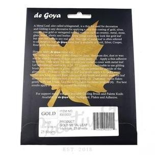 

Promo !!! De Goya Gold Metal Leaf 14X14 8300001