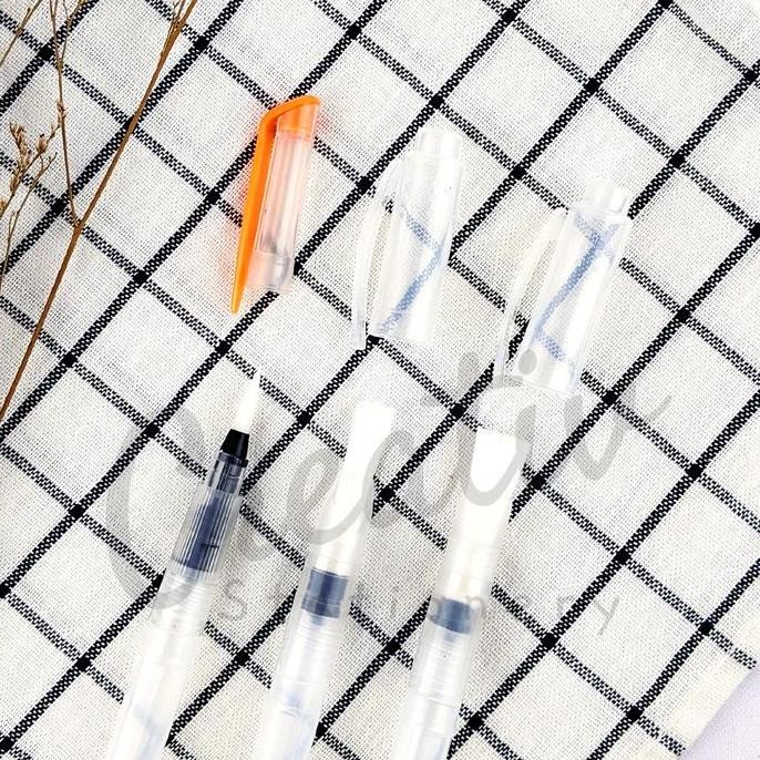 

New Arrival !!! Giorgione Waterbrush Kuas Lukis Cat Air Set 3 Pcs Round Liner Flat Watercolor Cat G-003Wb