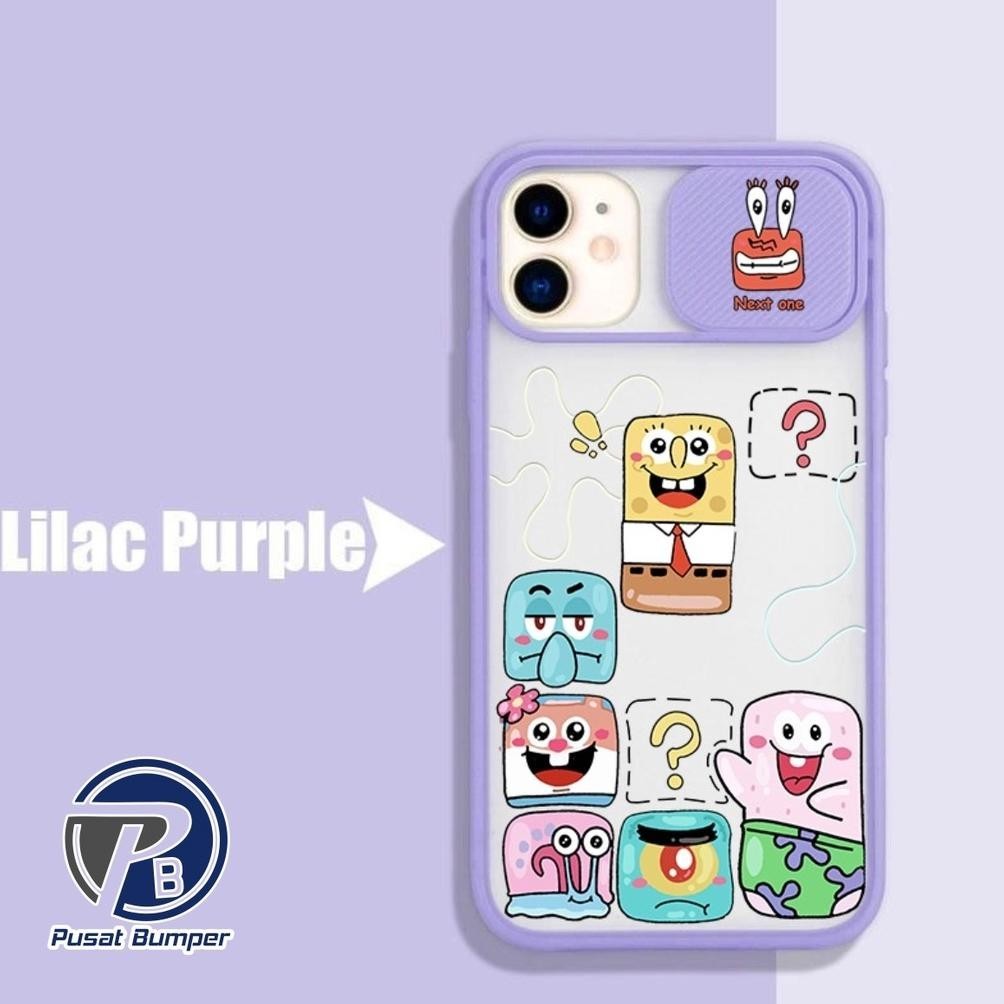 Eq-77 Vf-52 Ss120 Softcase Slide Spongebob Samsung A01 Core A10 M10 A11 M11 J2 Core  J4+ J5 J7 Prime