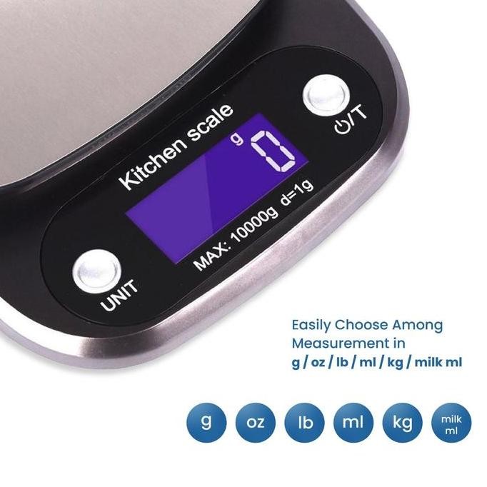 

UPHOME Timbangan Digital Dapur 10KG / 1GR Kitchen Coffee Scale Kue Scale Timbangan Digital 10kg Premium Kitchen Scale Hitam Kitchenware timbangan elektrik timbangan mini