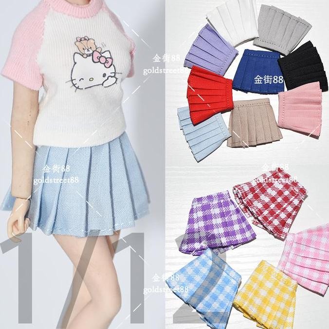 Rok Lipit Female Pleated Skirt u/ Phicen TBLeague 1/12