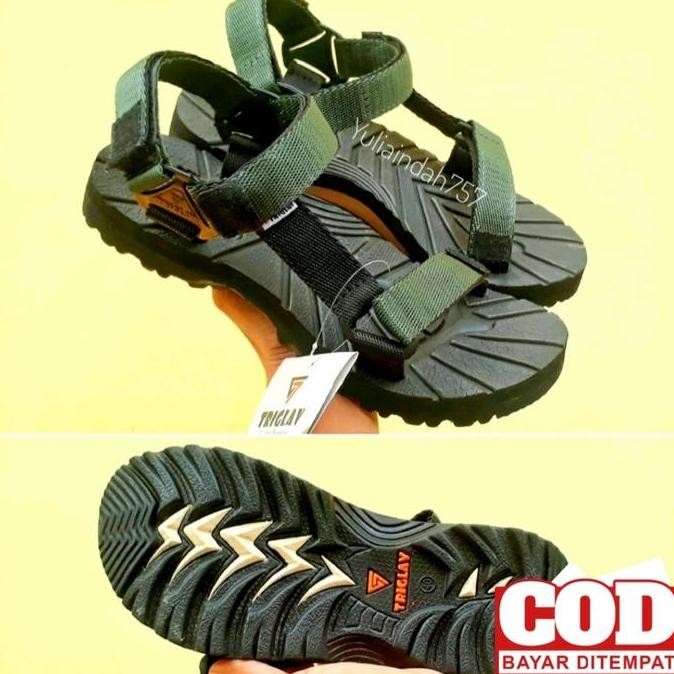 Sandal Gunung Adventure Original Hijau Army - Sandal Hiking - Triglav