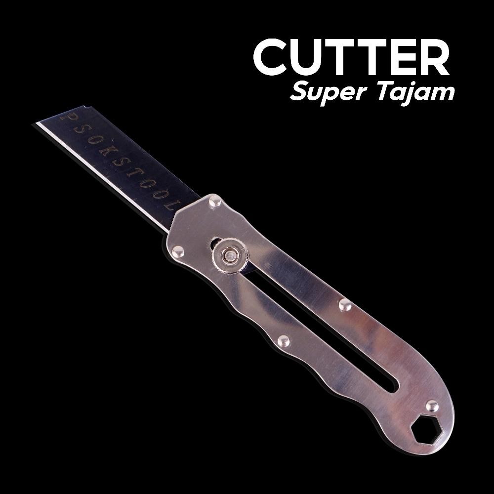 

''Terlaris" Sejahtera Selalu - Pisau Cutter Stainless Multifungsi Tahan Karat Super Tajam Murah