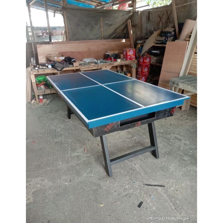 2 in 1 Meja billiard kaki lipat dan meja pingpong / tenis meja