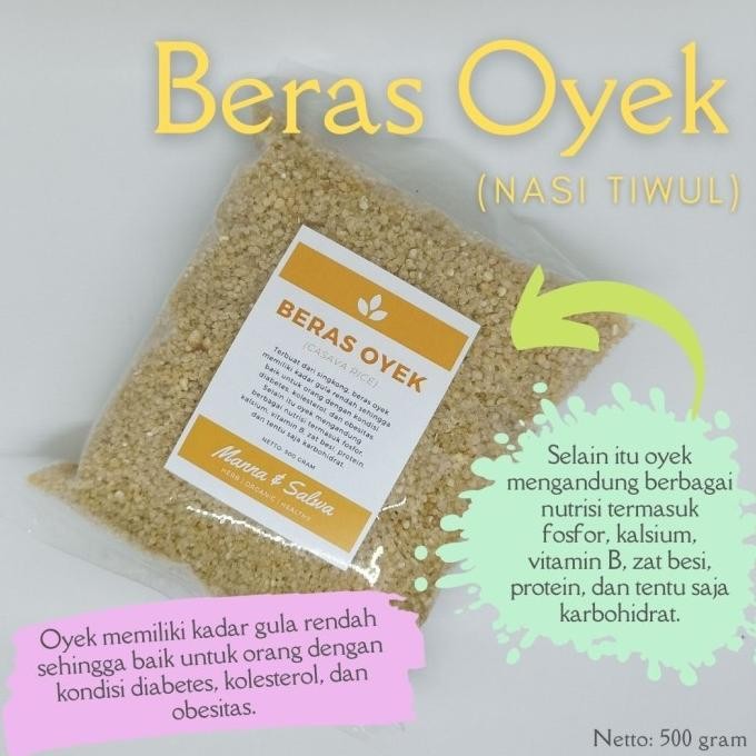 

Nasi/Beras Oyek/Tiwul Instan