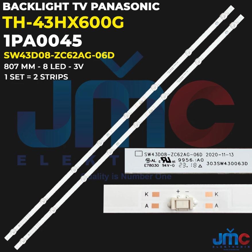 Backlight TV LED Panasonic 43 Inch TH-43HX600G TH43HX600G 43HX600G TH43HX600