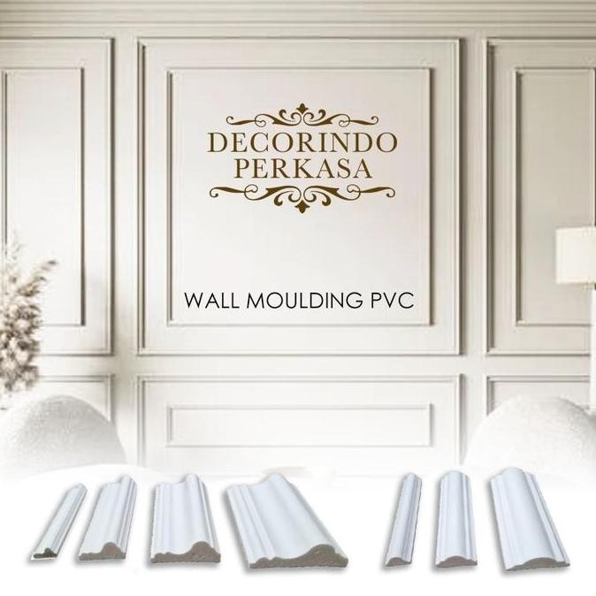 List Wall Moulding PVC Ukiran Dinding 2,4 Meter