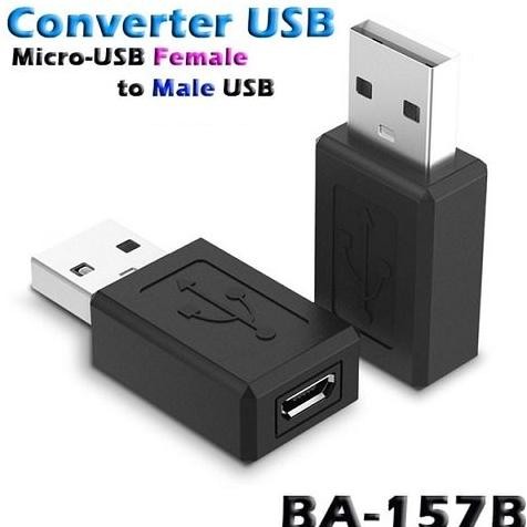 BA-157B Converter Micro USB Female to Male USB 2.0 Socket Micro-USB