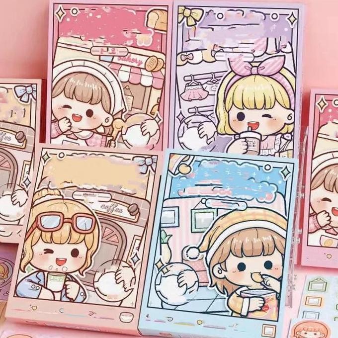 

new !!! Buku Quitebook Lucu Bersuara Kreatif DIY Lipat Buat Bermain Di Rumah Edisi Dodogirl TLD154 Alat Foto Paper Roll Stationery murah