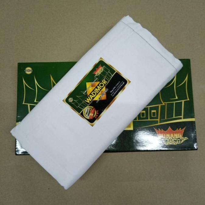 new WADIMOR GOLD Sarung Tenun Wadimor Warna Putih Polos Asli Fashion Pria murah