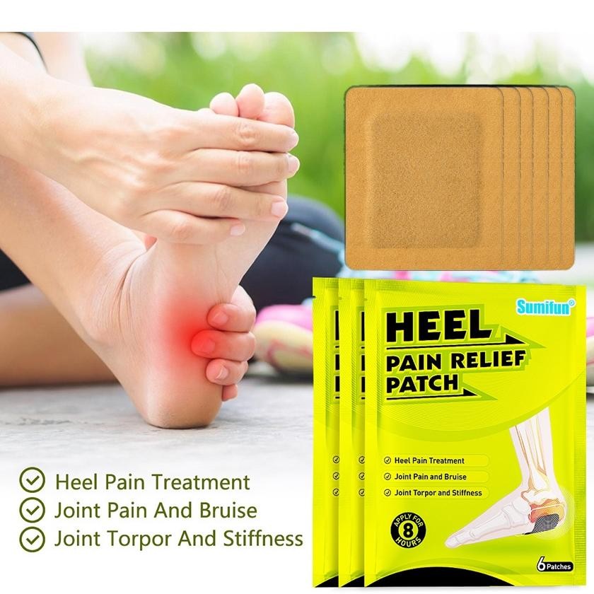 Premium 6Pcs koyo tumit sakit kaki Sumifun Plester Koyo Nyeri Kaki Untuk Nyeri Sendi Kaki Mengatasi 