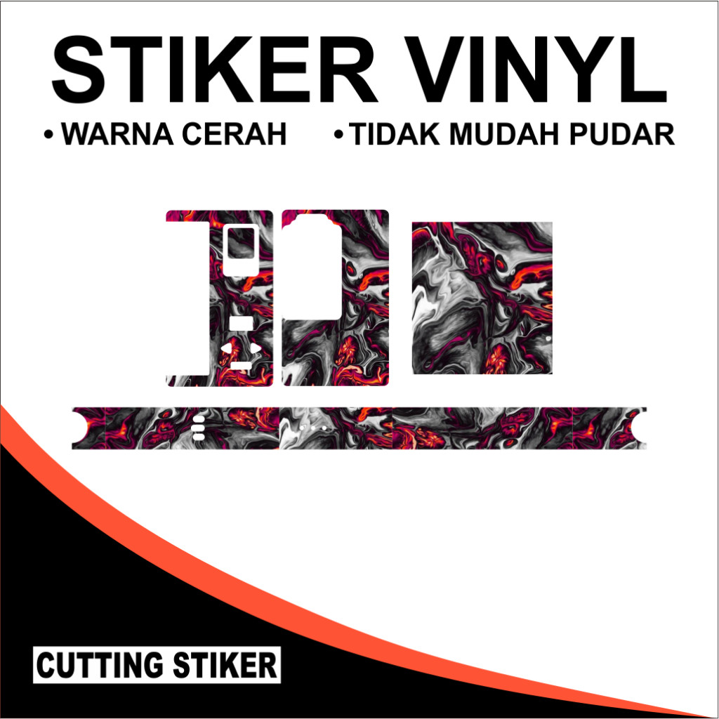 

Terlaris Presisi Paketan Stiker B80 Laminasi Doff 9 Casing/Stiker Panel Vynil Bisa Custom Dan COD