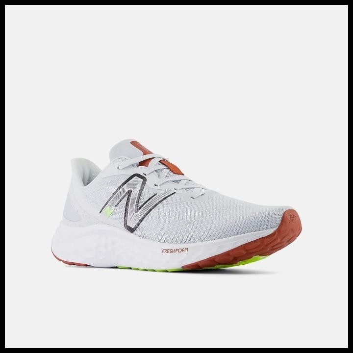 Sepatu Lari Pria New Balance Fresh Foam Arishi V4 Quartz Grey Brick Red Original Mariscy4 Original B