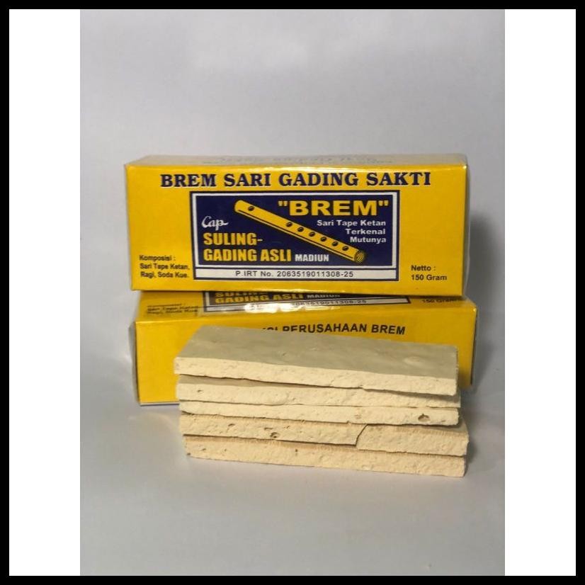 

BREM SULING SARI GADING SAKTI 1 BOX ISI 5 KEPING OLEH2 KHAS MADIUN