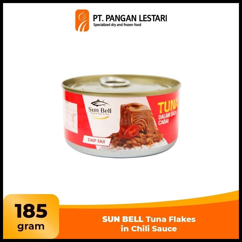 

SUN BELL TUNA DALAM SAUS CABAI 185GR / SUN BELL TUNA FLAKES IN CHILLI SAUCE 185 GR