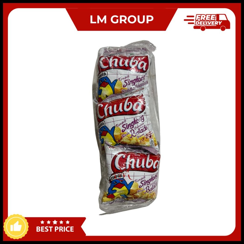 

CIKI CHUBA KERIPIK BALADO/IJO/KEJU 1 PACK ISI 20PCS @14GR