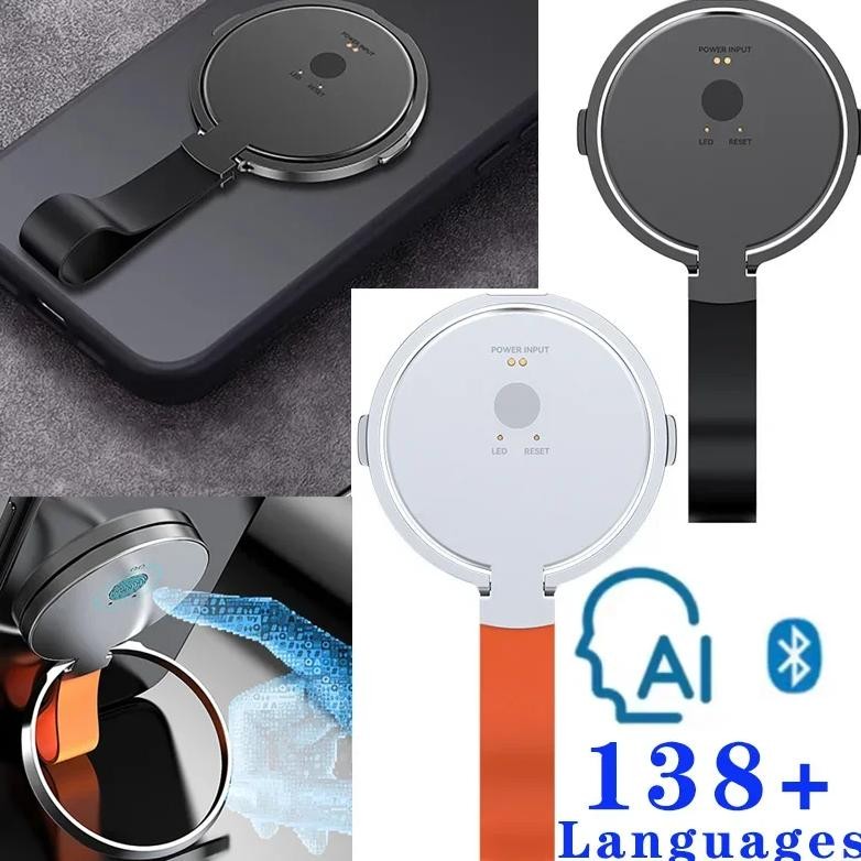 

Smart AI Translator 138+ Languages Add Magnetic Bracket APP Simultaneous Interpretation Voice Photo Offline Accurate Translation