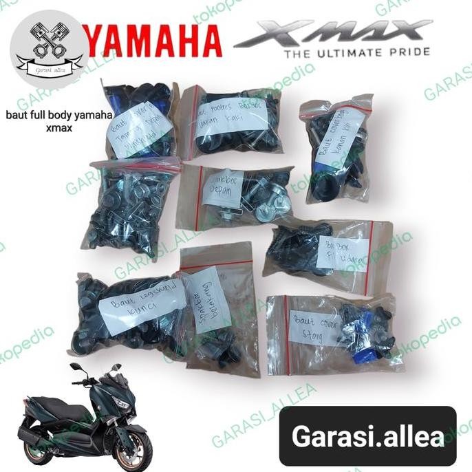 new Baut full set body yamaha xmax/baut lengkap full body xmax