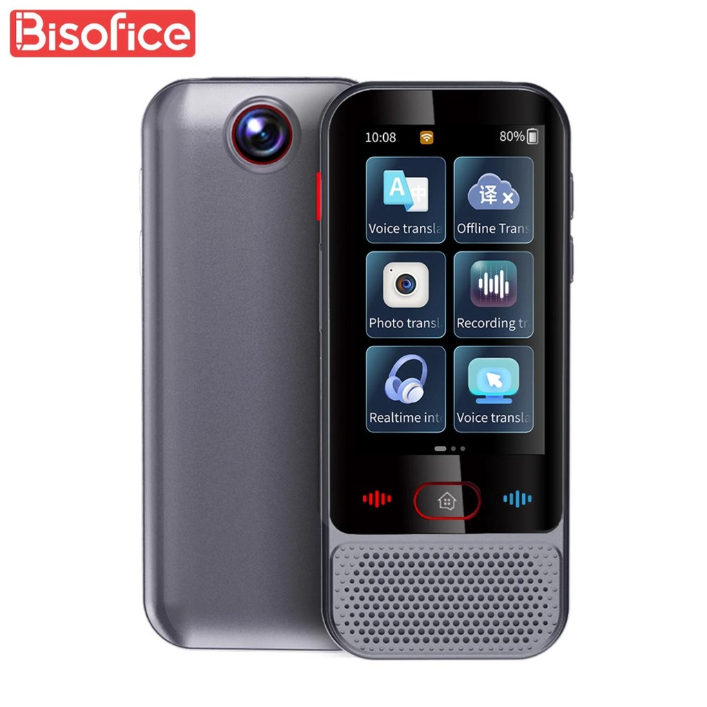 

Bisofice Language Translator Device Portable Voice Interpreter 139 Foreign Language Translating Support Text / Photo Translate