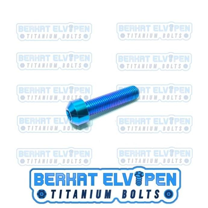 new Baut Titanium M8x30 Drat 12 Panjang 30mm 3cm
