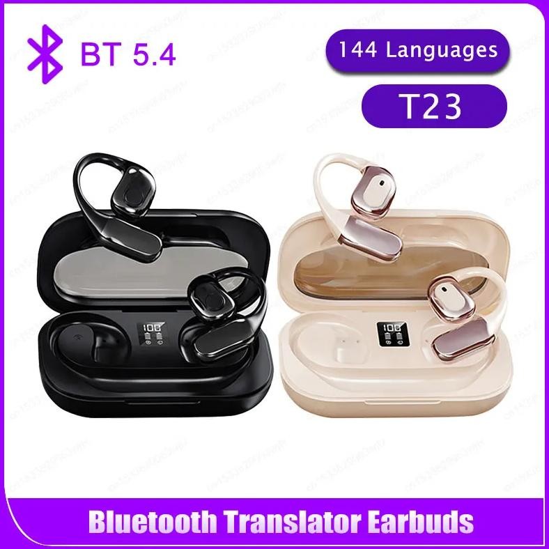

Translator Earbuds 142 Languages Noise Cancelling Bluetooth 5.4 Headset Instant Translated Smart Voice Real Time Translator