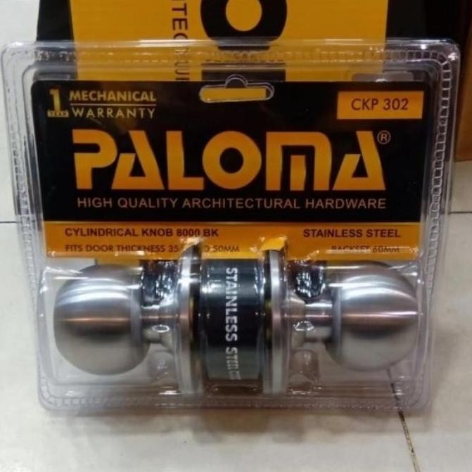 PALOMA CKP 302 KUNCI BULAT CYLINDER KNOB PINTU KAMAR MANDI SSS Diskon