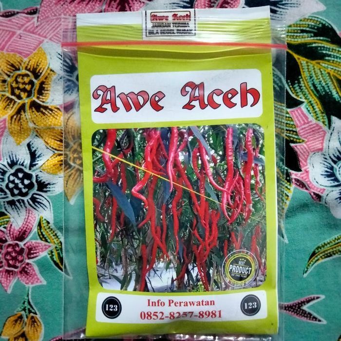Bibit Cabe Awe Aceh 10gr - Benih Cabe Merah Keriting Awe Aceh- CMK Awe Murah