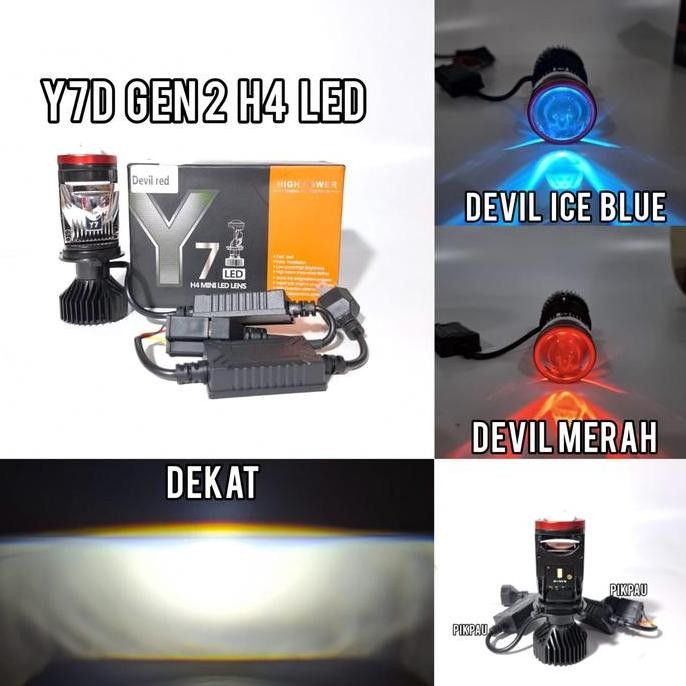 Lampu Utama H4 Projector CR7 C608 & Y7D