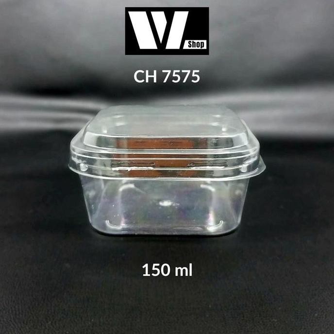 Tersedia Puding Jelly Cup (50pcs) CH7575 Gelas Puding Kotak Dessert CH 7575