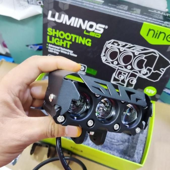 Proji Mini Laser Lampu Tembak  3 Mata Hi Low Q9 Luminos 9Nine