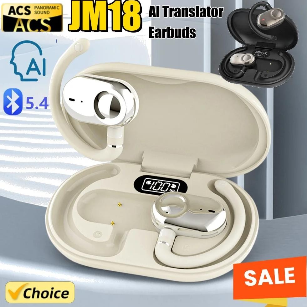 

144 Languages Real-Time Translator Earbuds Two-Way Wireless BT Translation Earphones Noise Cancelling HIFI Sound Translator