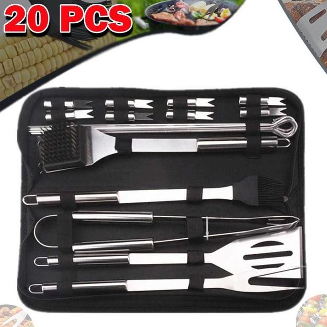 Perlengkapan Alat Masak Bbq 1 Set Grilling Tools Utensil